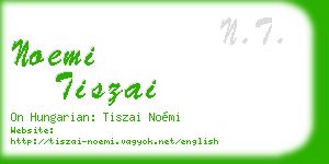 noemi tiszai business card